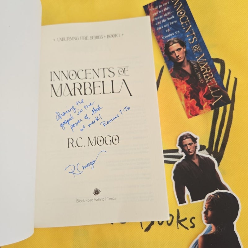 Innocents of Marbella - signed + stickers 