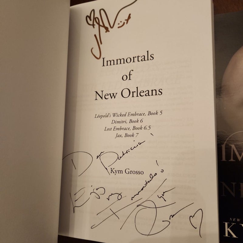 Immortals of New Orleans 2 *SIGNED BOOK SET BY AUTHOR & COVER MODEL*