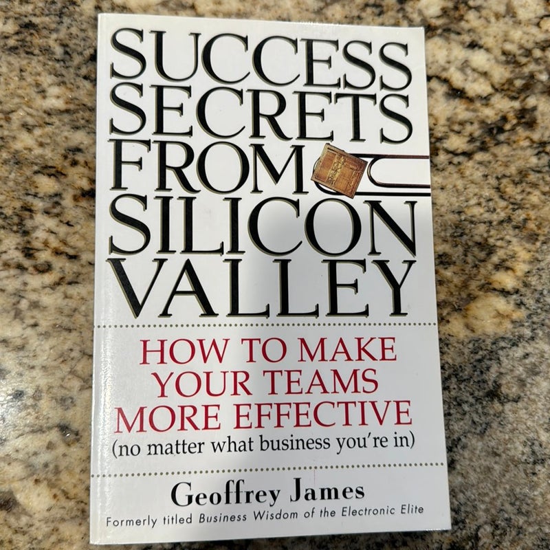 Success Secrets from Silicon Valley