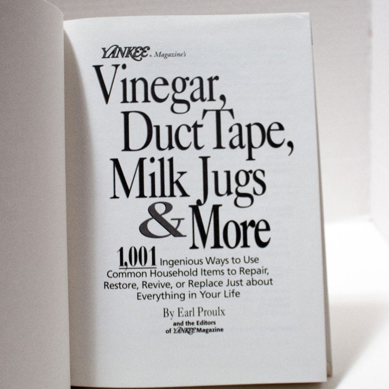 Yankee Magazine's Vinegar, Duct Tape, Milk Jugs and More