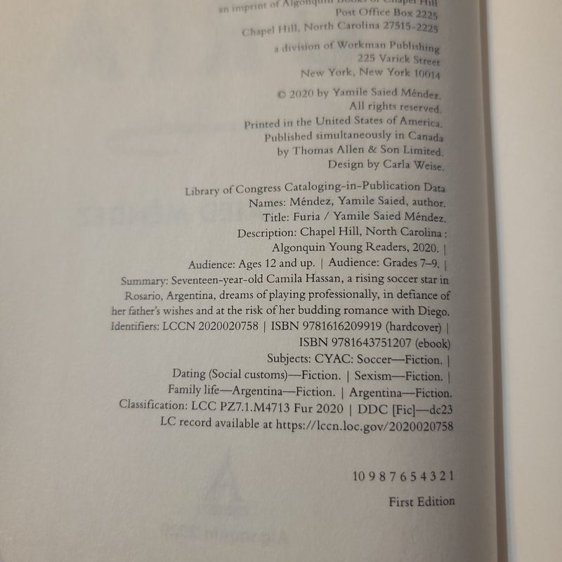 Furia (2020 First Edition)