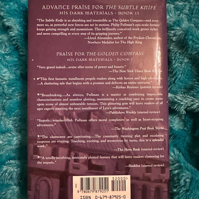 FIRST EDITION FIRST PRINTING His Dark Materials: the Subtle Knife (Book 2)