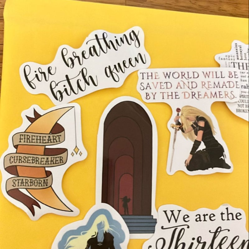 Throne of Glass Stickers 2
