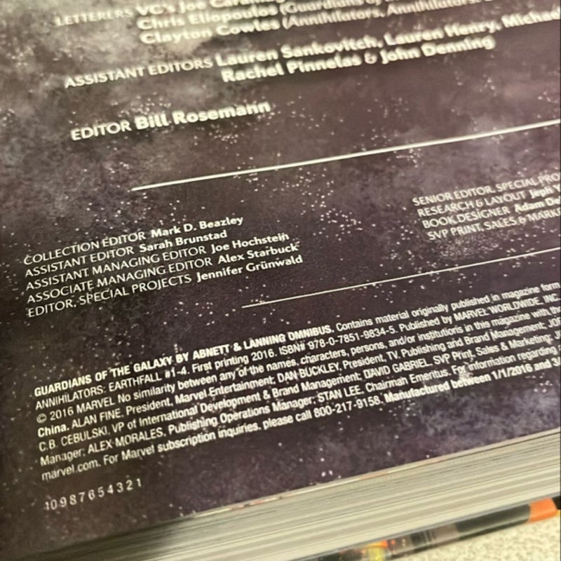 Guardians of the Galaxy by Abnett and Lanning Omnibus