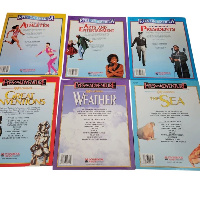 Children's non fiction books, lot of 6.  Eyes on America