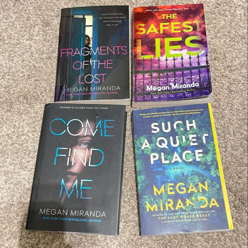 Come Find Me / Such A Quiet Place / Fragments of the Lost / The Safest Lies