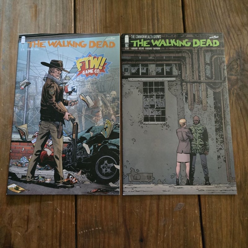 The Walking Dead Comic Books 1 and 182