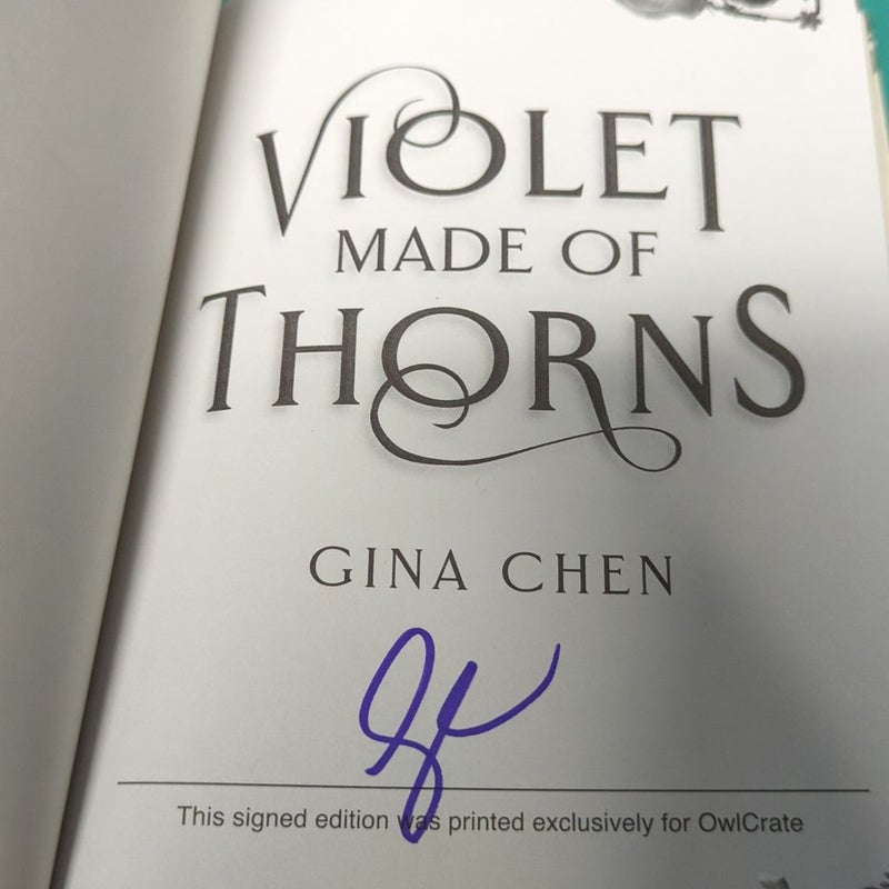 Violet Made of Thorns - Owlcrate - Signed - Special Edition 