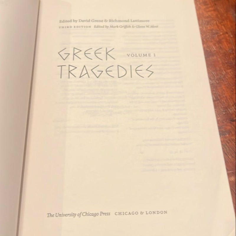 Greek Tragedies 1
