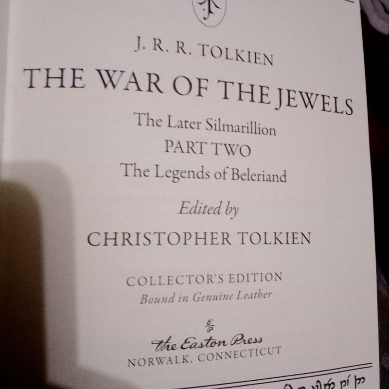  J. R. R. TOLKIEN 'Morgoth's Ring' & 'The War of the Jewels' set *COLLECTORS EDITION*