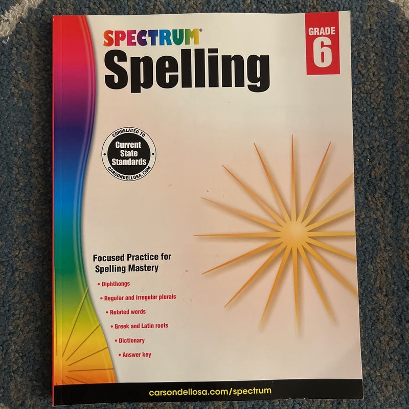Spectrum Spelling, Grade 6