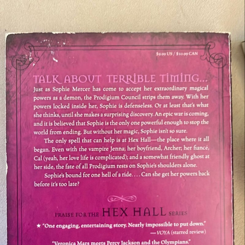 Hex Hall trilogy (plus companion School Spirits)
