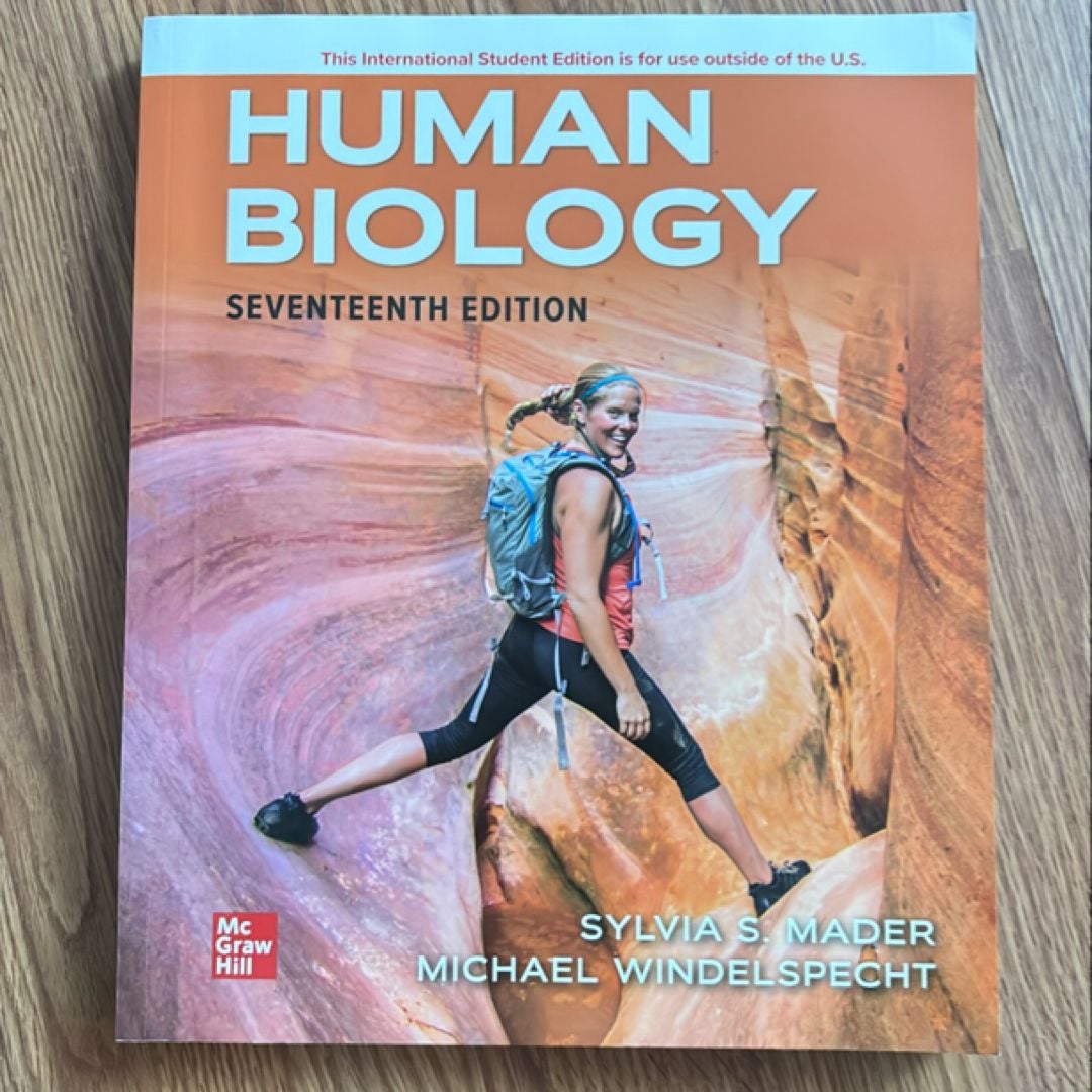 HUMAN BIOLOGY 第17版 SYLVIA S. MADER Human Biology 17Th Edition (International edition), textbook
