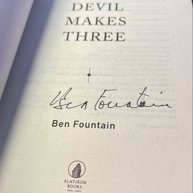 Devil Makes Three (signed!)