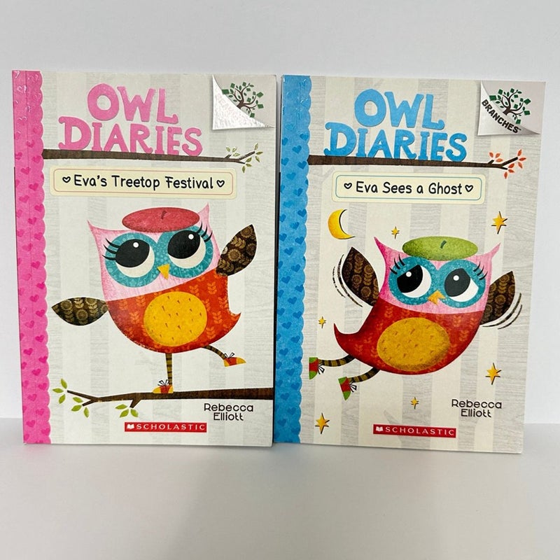 Owl Diaries Book Bundle, 7 Books in Bundle #1-#7