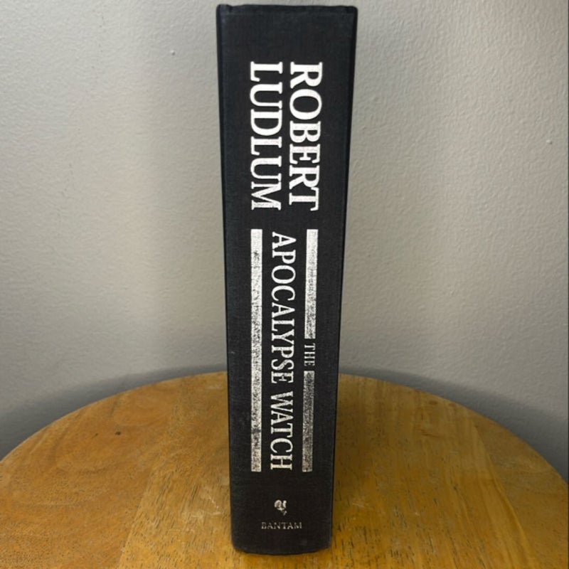 The Apocalypse Watch by Robert Ludlum – First Edition, Second Printing (1995, Bantam Hardcover)