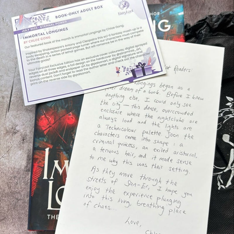 Immortal Longings (Fairyloot; signed)