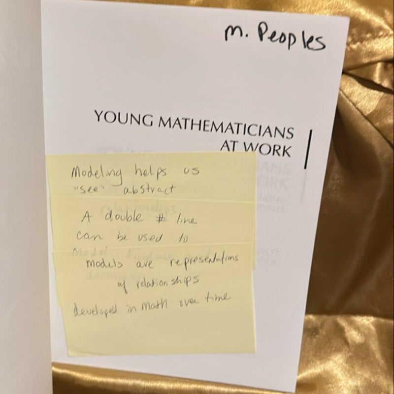 Young Mathematicians at Work