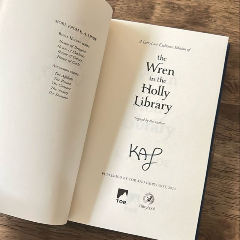 The Wren in the Holly Library (Fairyloot Exclusive Signed)