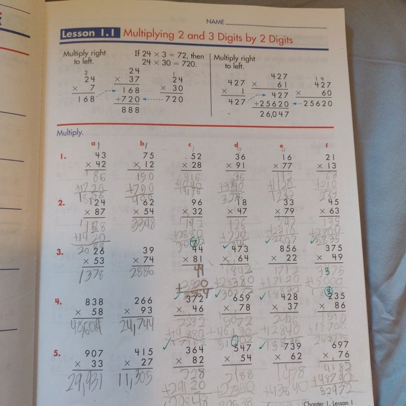 Spectrum Math, Grade 5 Workbook