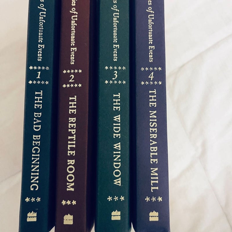 A Series of Unfortunate Events - set of 4 books