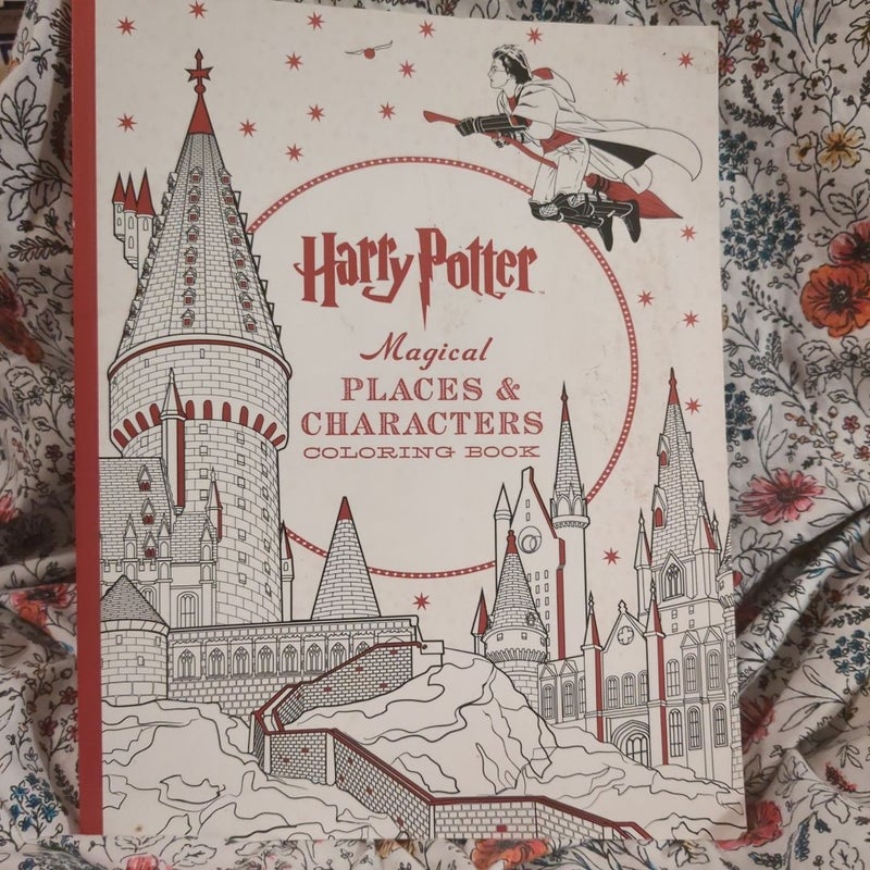 Harry Potter Magical Places and Characters Coloring Book