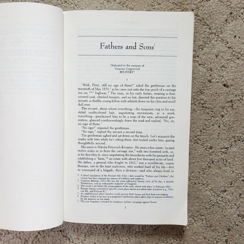 Fathers and Sons (Norton Critical Edition, 1996) 