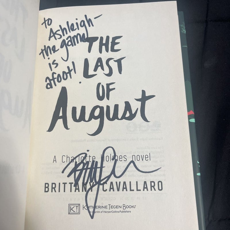 The Last of August (Signed Copy)