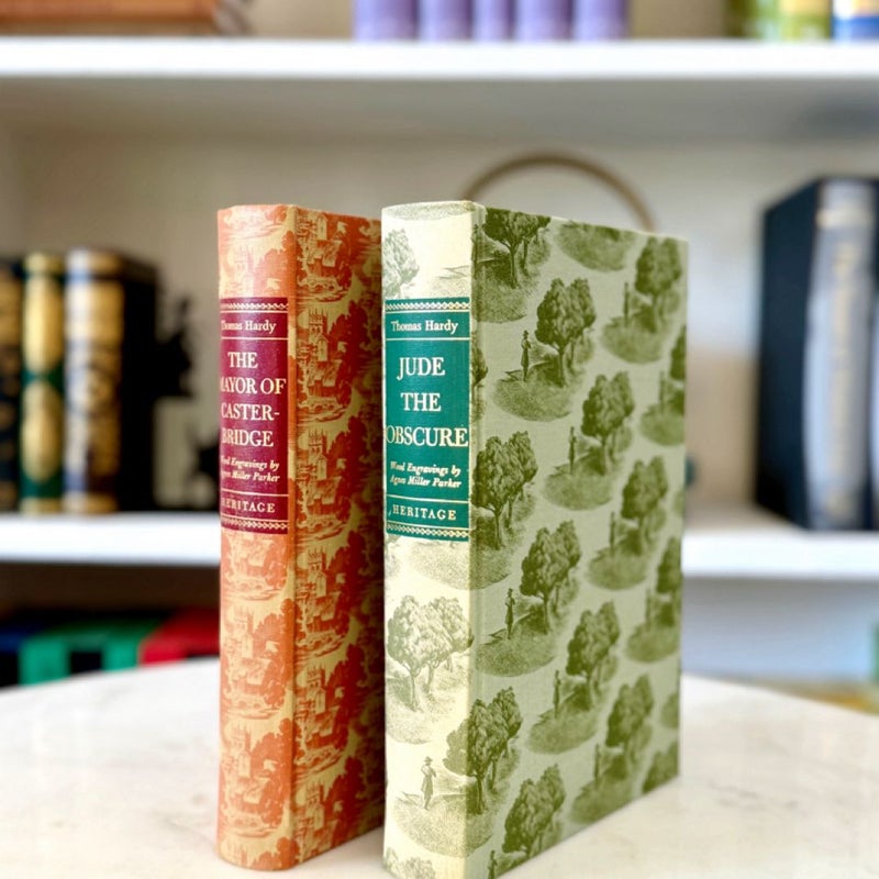 OUT OF PRINT Thomas Hardy Set | Vintage Collector’s Editions by The Heritage Press | Jude the Obscure, The Mayor of Casterbridge