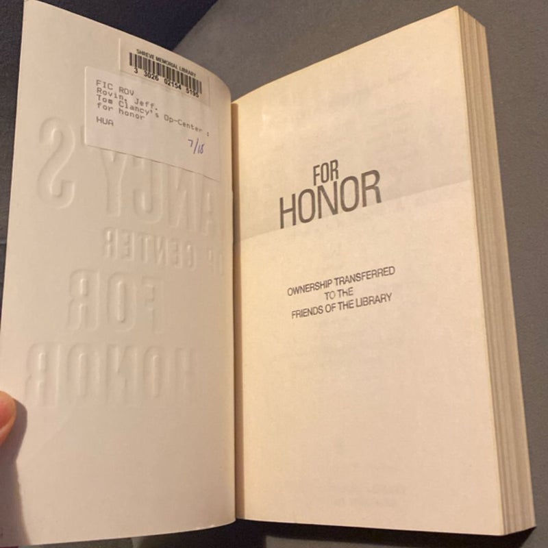 Tom Clancy's Op-Center: for Honor