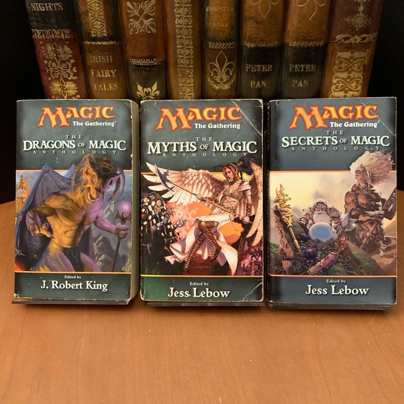 6 Magic The Gathering Anthology Set: Tapestries, Distant Planes, Rath and Storm, The Dragons of Magic, The Myths of Magic, The Secrets of Magic, All First Edition First Printing