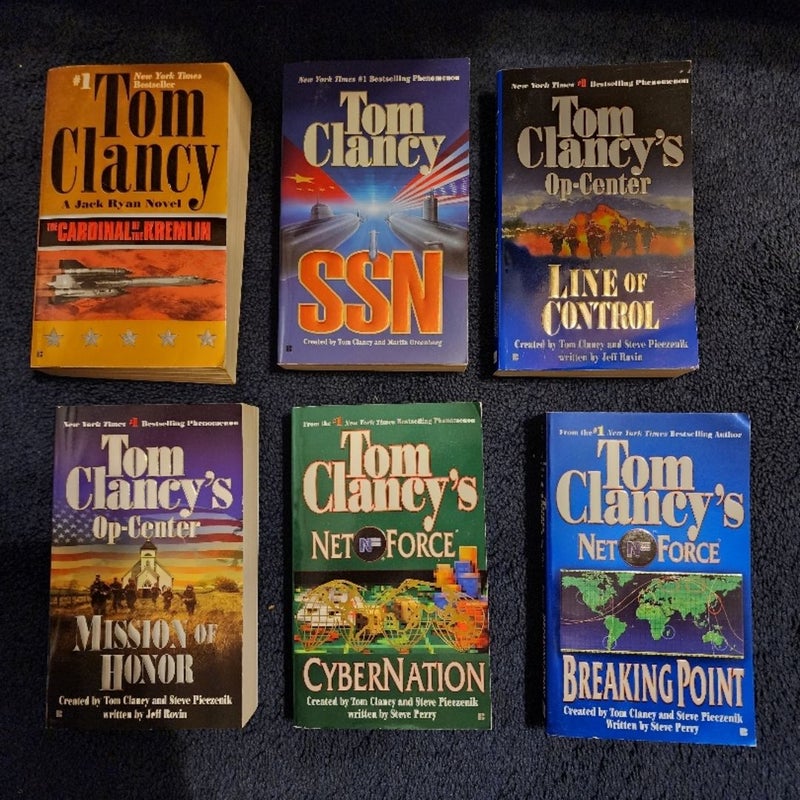 6 Tom Clancy Books