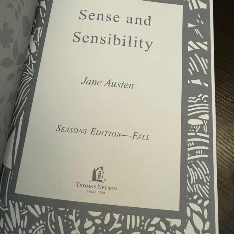 Sense and Sensibility (Seasons Edition -- Fall)