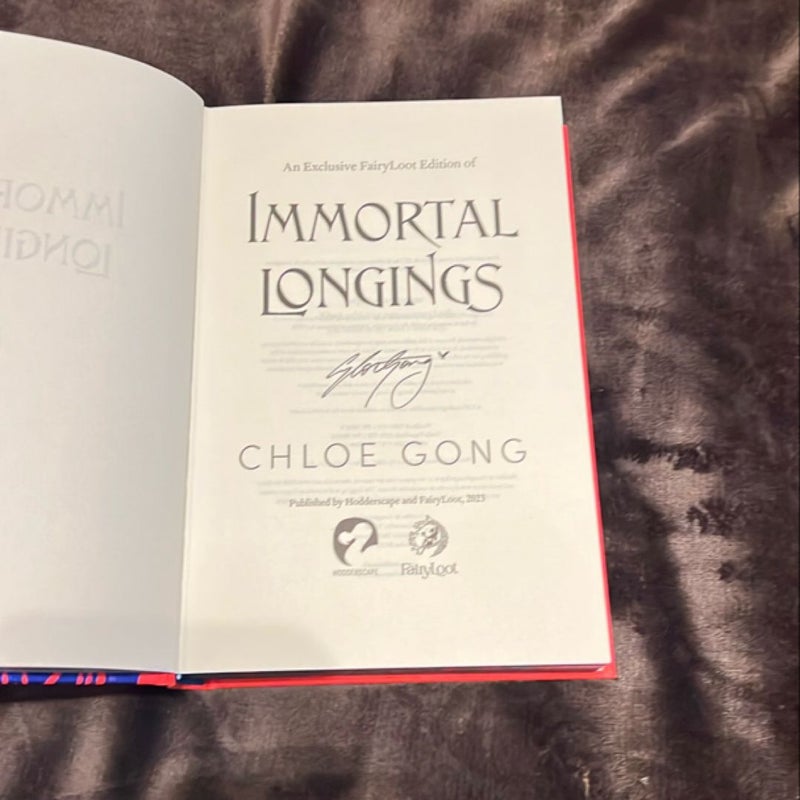 Fairyloot “Immortal Longings” - digitally signed exclusive 