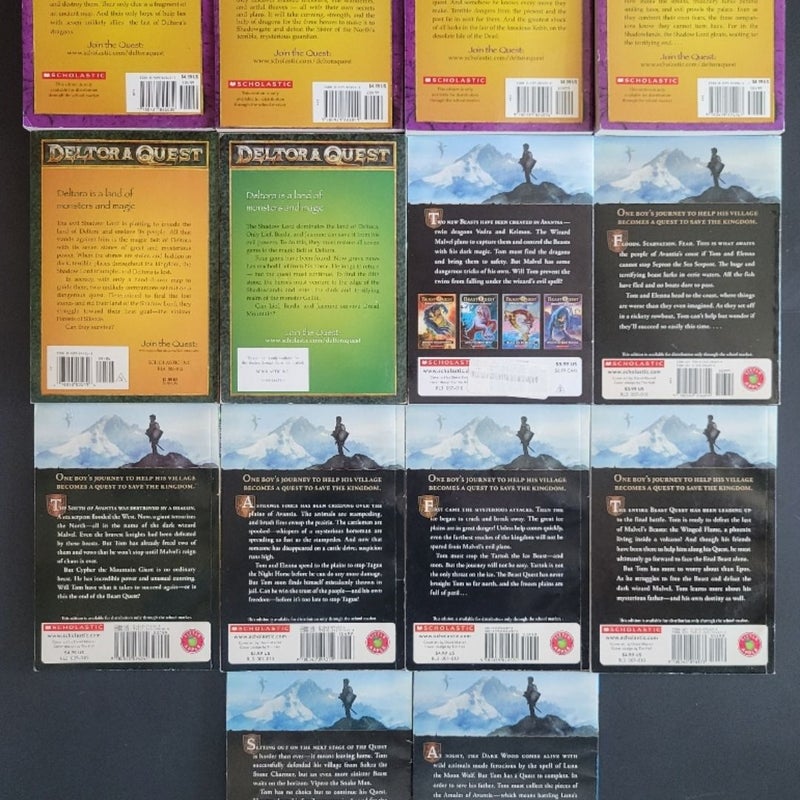 DRAGONS OF DELTORA AND BEAST QUEST LOT OF 14 BOOKS EMILY RODDA W/COMP. SET #1-4