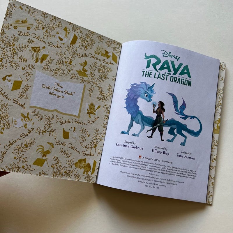 Raya and the Last Dragon Little Golden Book (Disney Raya and the Last Dragon)