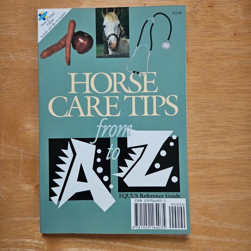 Horse Care Tips from A to Z