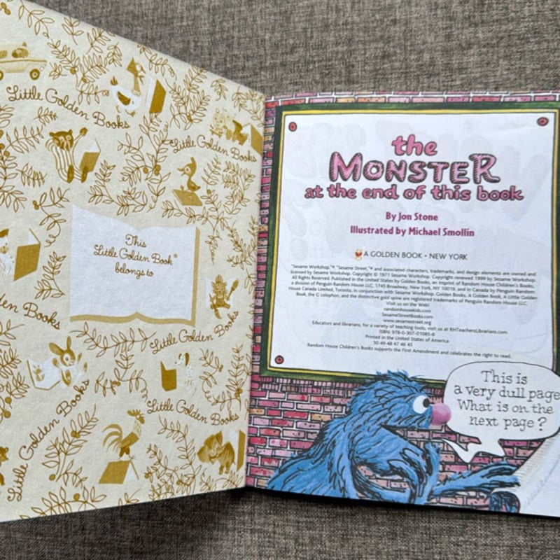 The Monster at the End of This Book (Sesame Street)