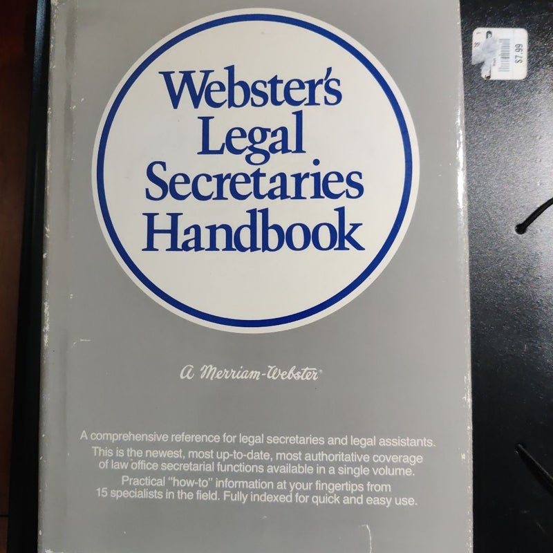 Webster's Legal Secretaries Handbook