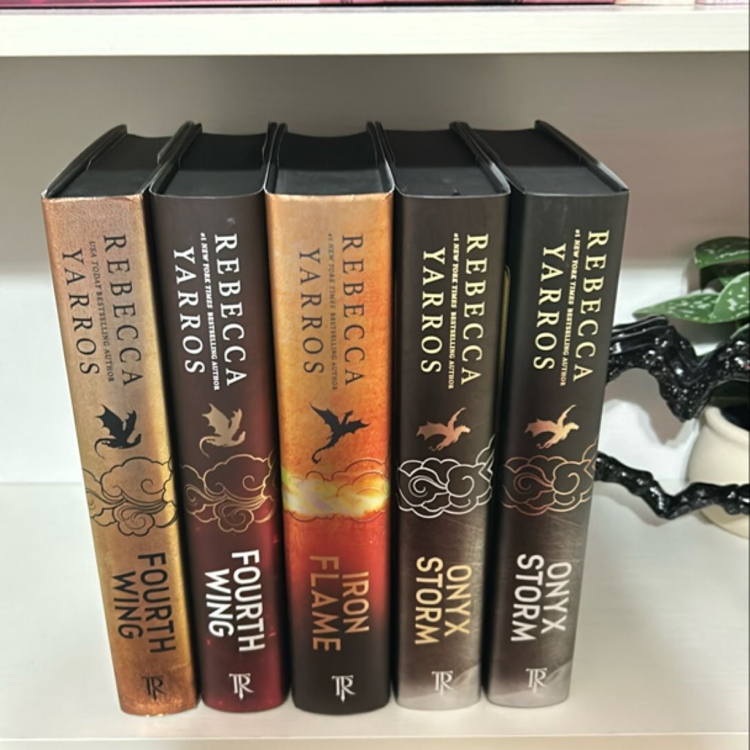 Fourth Wing First Edition Full Set by Rebecca Yarros, Hardcover ...