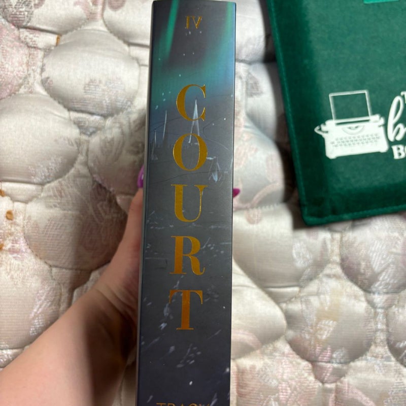 Bookish box special edition of Court by Tracy Wolf missprint edition