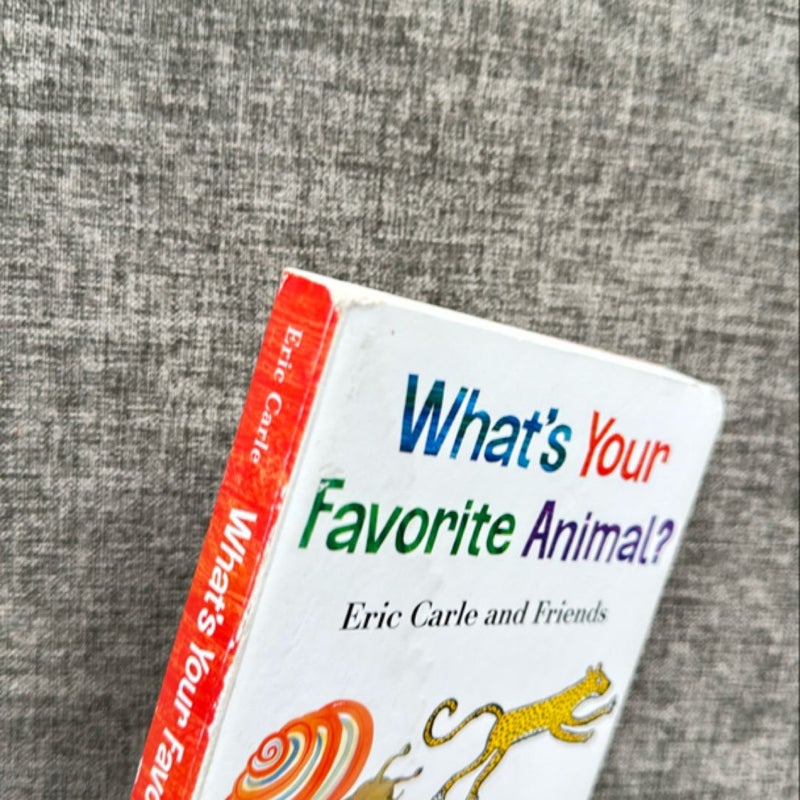 What's Your Favorite Animal? (Board book)