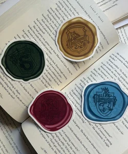 Hogwarts Houses Faux Wax Seal Sticker Set