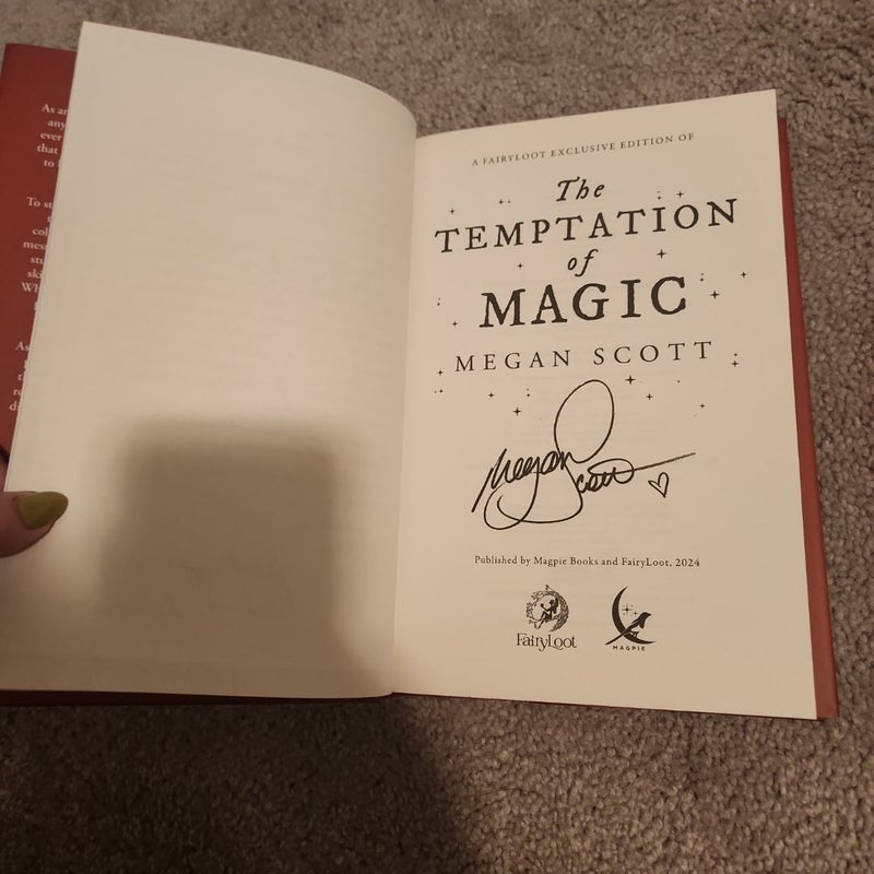 Signed Fairyloot The Temptation of Magic