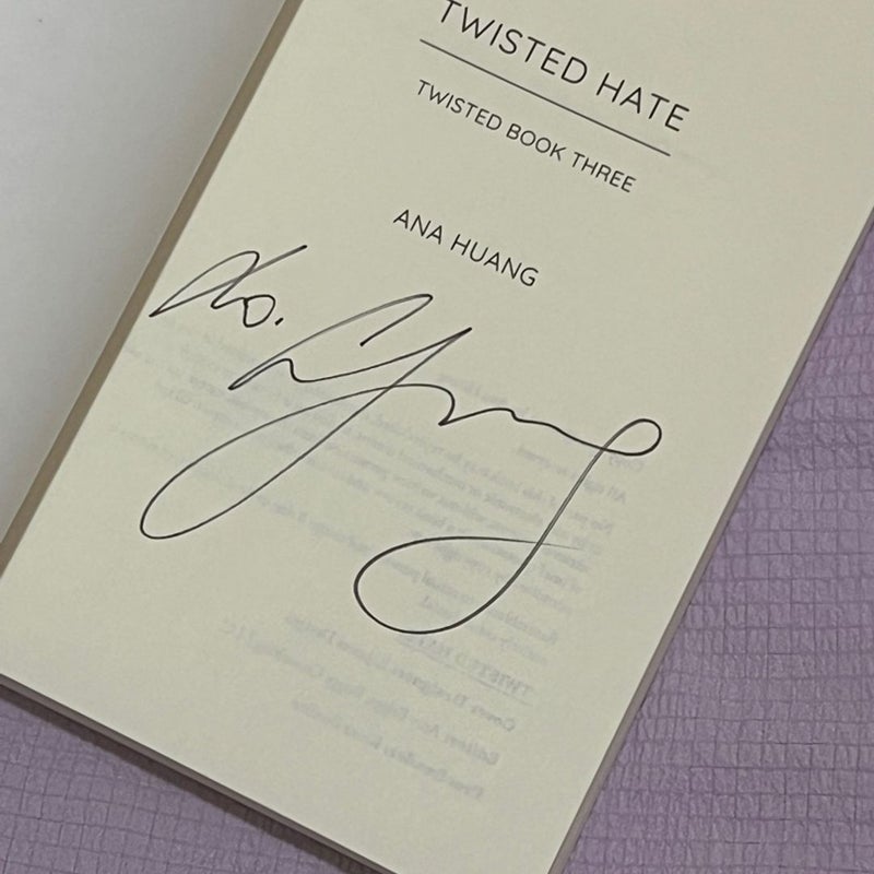 Twisted Hate Special-edition Cover Signed Paperback -  Ireland