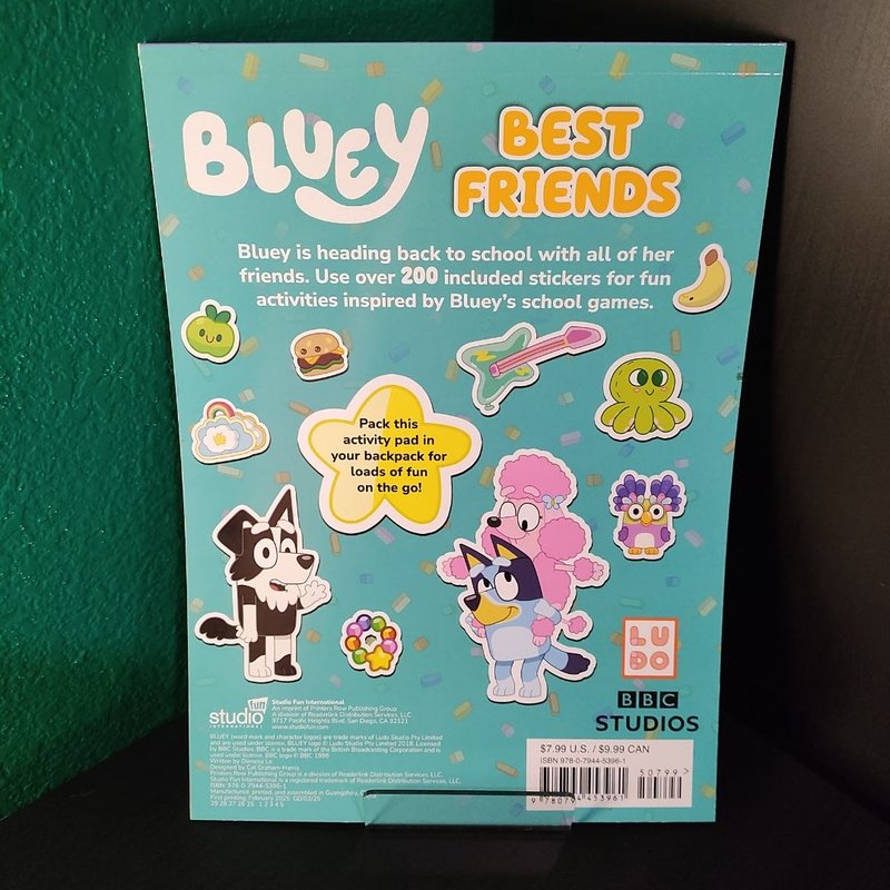 Bluey Stickertivity: Best Friends by Dienesa Le