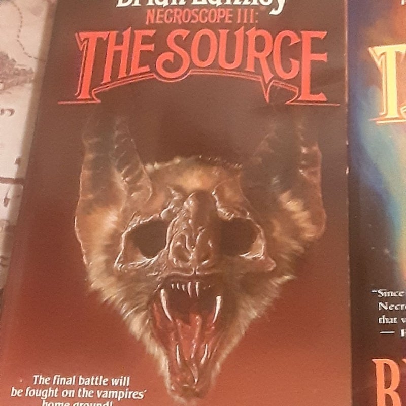 6 Brian Lumley Necroscope book lot : Necroscope, Vamphyri!, The Source, Deadspeak, The Touch, Invaders