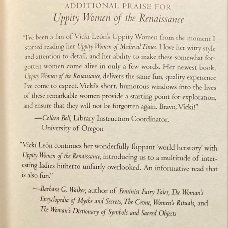 Uppity Women of the Renaissance