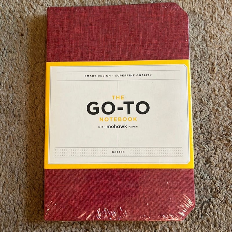 Go-To Notebook with Mohawk Paper, Brick Red Dotted