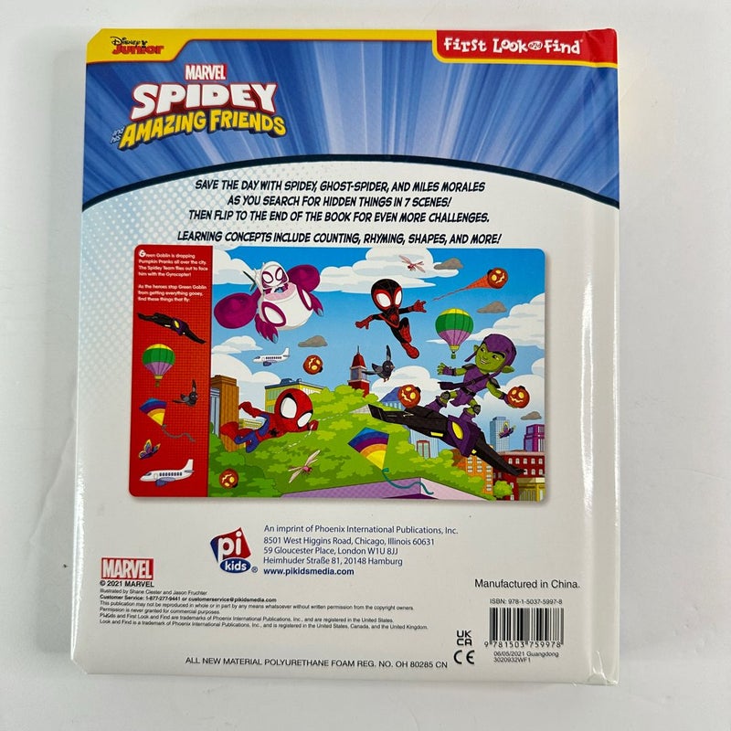 Marvel Spidey and His Amazing Friends First Look and Find book